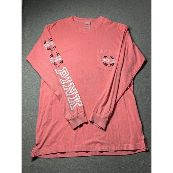 READ— VICTORIA’S SECRET PINK Long Sleeve Shirt Women’s Size XS - Picture 9 of 9